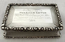 Victorian Silver Snuff Box, Montgomeryshire Yeomanry Cavalry. Birmingham 1877 George Unite. 3.2 troy ounces.