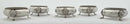 Late Victorian Set of Five Silver Plated Salts with Monogram of Alfred de Rothschild.
