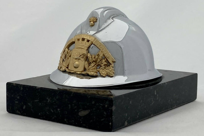 French Fireman's Helmet Desk Weight.