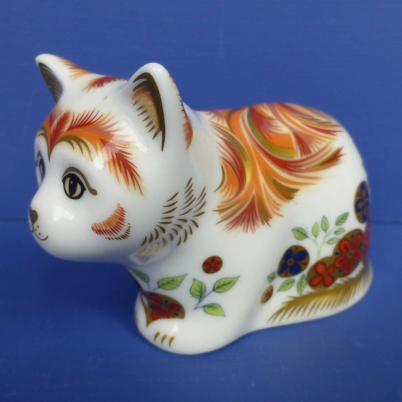 Royal Crown Derby Paperweight Spice Kitten