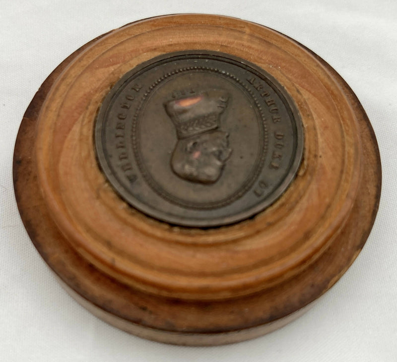 Death of the Duke of Wellington Copper Medal Roundel, after T Pinches, 1852.