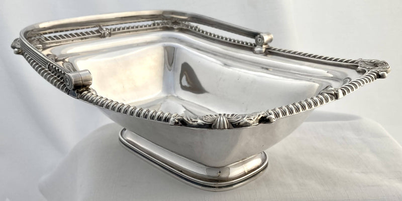 Georgian, George IV, Old Sheffield Plate Crested Basket, circa 1820.