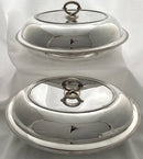 Georgian, George III, Pair of Silver Entree Dishes & Covers. London 1801 Thomas Robins. 78 troy ounces.