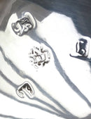 Georgian, early George III, pair of silver salts. London 1764 IS & AN. 3.4 troy ounces.