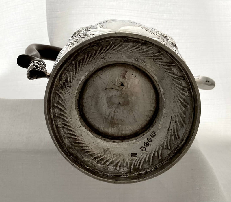 Georgian, George III, Silver Coffee Pot. London 1802 William Hall. 23.4 troy ounces.