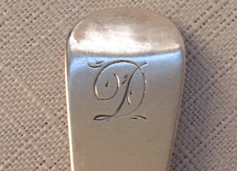 Georgian, George III, set of six silver teaspoons. London 1810, George Wintle. 2.5 troy ounces.