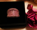 New Rhodolite Garnet 925 Sterling Silver Ring (Size N/O)