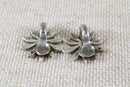 Silver & Marcasite Flower Clip on Earrings