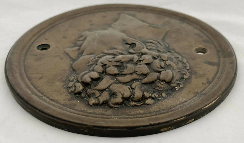 Bronzed Metal Relief Portrait Plaque of George IV, after Stothard & Chantrey, circa 1828.