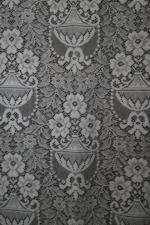 Paula Victorian Style cream Cotton Lace Curtain Panelling By The Metre- Width 68” 170cms