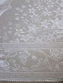 Doves stunning ivory cream Cotton Lace tablecloth - 70" x 108" ~ 170 x 275cms