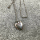 Silver heart pendant