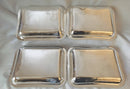 Georgian, George III, set of four Sheffield Plated entree dishes and covers with matching crests. Circa 1810.