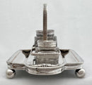 Silver Plate on Copper Inkstand.