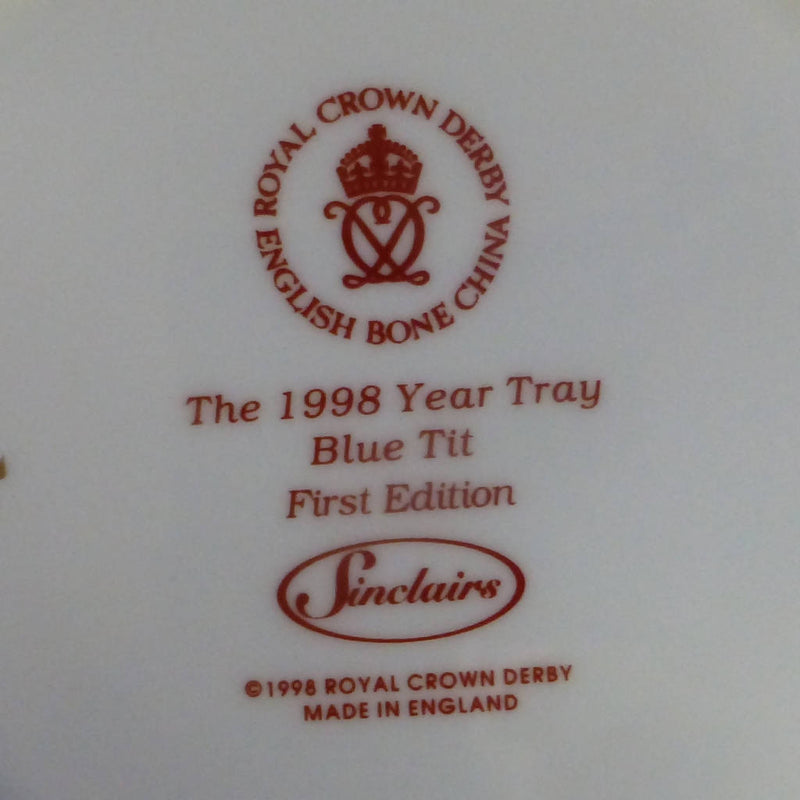 Royal Crown Derby Old Imari 1128 Blue Tit Tray (Boxed)