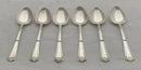 Elizabeth II Six Silver Coffee Spoons. Birmingham 1972 Angora Silver Plate Co. Ltd. 2.1 troy ounces.