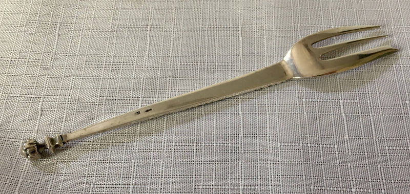 Cased set of twelve Dutch silver cake / pastry forks. M. Bijkamp of Steenwijk. 4.4 troy ounces.