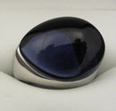 Baccarat Medicis silver with blue crystal ring