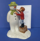 Royal Doulton Limited Edition Snowman Figurine - Dressing The Snowman (Boxed)