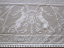 Doves ornamental white Cotton Lace tablecloth - 70" x 108" ~ 170 x 275cms
