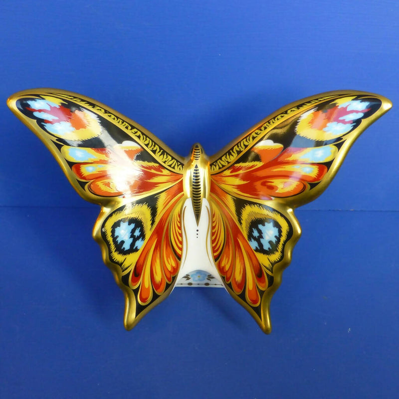 Royal Crown Derby Paperweight - Peacock Butterfly (Boxed)