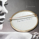 Vintage 14ct Gold Swiss Enamel Lake Lucerne Brooch