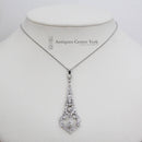 Art Nouveau Platinum & Diamond Pendant