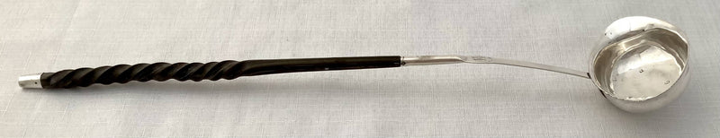 Georgian, George III, Silver Toddy Ladle. London circa 1770 - 1790 William Abdy I.