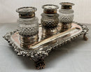Georgian, George IV period, Old Sheffield Plate Inkstand, circa 1820.