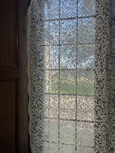 Jane Lace Design 14 Point Lace Sample unfinished panel Bone colour 106 cm (52”) x 101 cm (40")