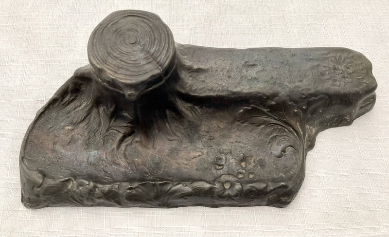Aesthetic Movement Inkstand of Naturalistic Form, circa 1880 - 1900.