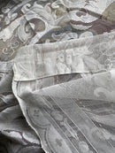 Beautiful Antique Elaborate Design white Cotton cotton lace Curtain Panel -175/320cms