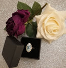 New Paraibe Apatite Cluster Ring  in Sterling Silver - Size P/Q