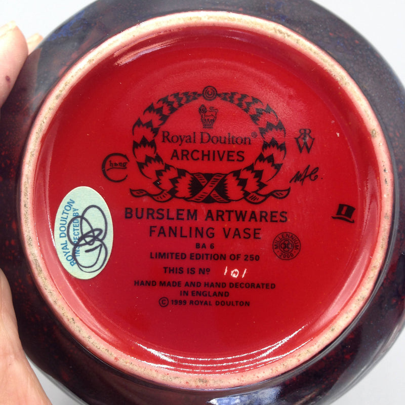 Royal Doulton Archives Ltd edn Fanling vase