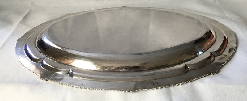 Georgian, George III, silver meat tray. London 1811 Paul Storr. 77.5 troy ounces.