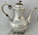 William IV Silver Coffee Pot. London 1832 Richard Pearce & George Burrows. 25 troy ounces.