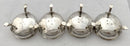 Georgian, George III, set of four silver salts. London 1792 Peter & Ann Bateman. 6 troy ounces.