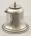 Edwardian Asprey Novelty Silver Bell Inkwell. Birmingham 1908 Asprey & Co.