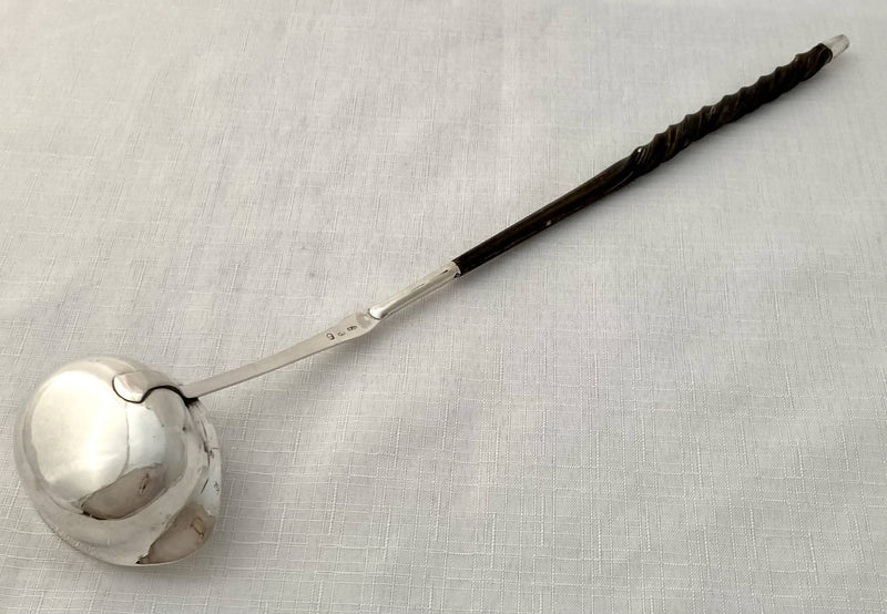 Georgian, George III, Silver Toddy Ladle. London circa 1770 - 1790 William Abdy I.