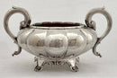 William IV period Old Sheffield Plate Matched Tea Set of Melon form, circa 1835.