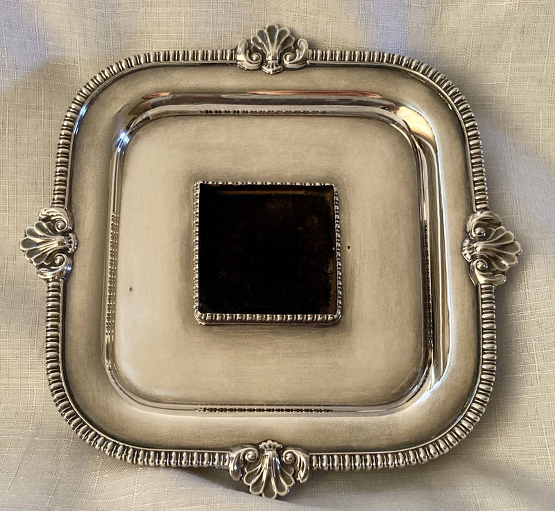 Silver Plated Inkstand in the Georgian Style. Barker Ellis of Birmingham.