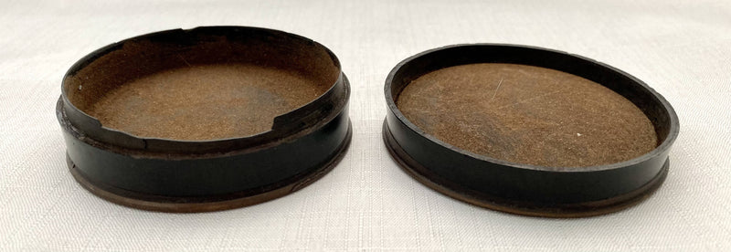 French Bronzed Metal & Bois Durci Snuff Box Depicting Guards at Versailles.