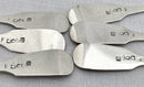 Georgian, George IV, Six Silver Crested Dessert Forks. York 1825 Barber, Cattle & North. 7.5 troy ounces. 
