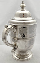 Georgian, George I, Silver Cup & Cover. London 1727 Edward Vincent. 39 troy ounces.