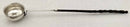 Georgian, George III period, white metal toddy ladle, circa 1810.