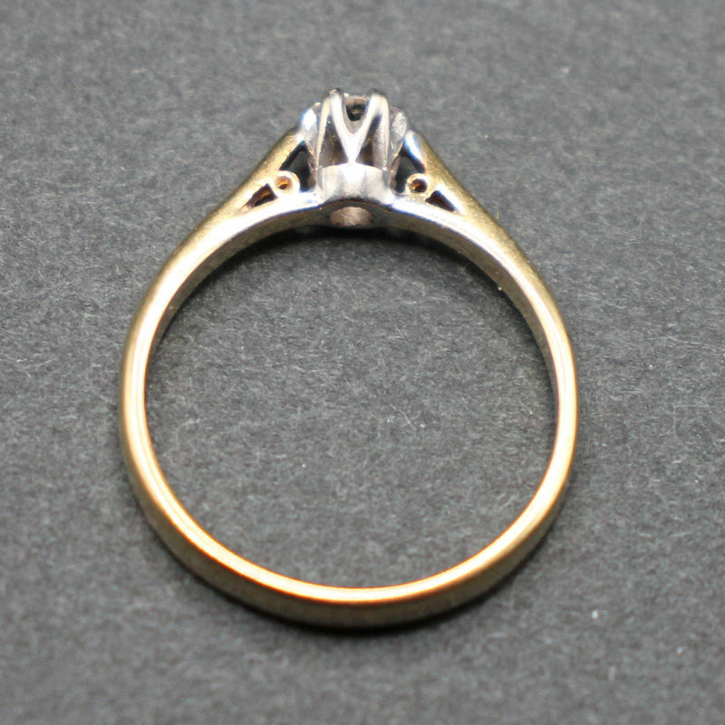 9ct gold .2ct diamond solitaire ring