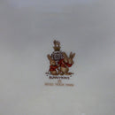 Royal Doulton Large Bunnykins Baby Plate / Oatmeal "Beware Of The Bull"
