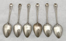 Georgian, George III, Six Silver Teaspoons. London 1804 Godbehere, Wigan & Boult. 2.5 troy ounces.
