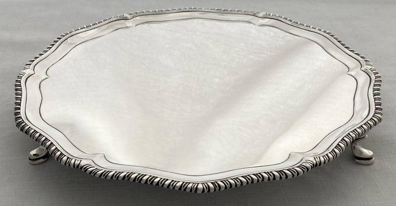 Georgian, George III Silver Salver, London 1772, Richard Rugg 19.5 Troy Ounces.