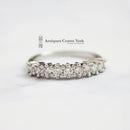 Platinum & Diamond 0.60ct Half Eternity Ring